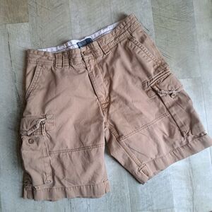 Polo Ralph Lauren Y2k Shorts Mens 34 Tan Brown Baggy Cargo Classic Chino 2000's